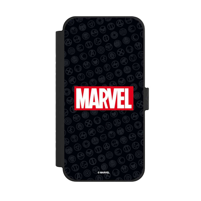 iPhone 15 Pro Max NIVOflip Marvel Logo Noir Rouge