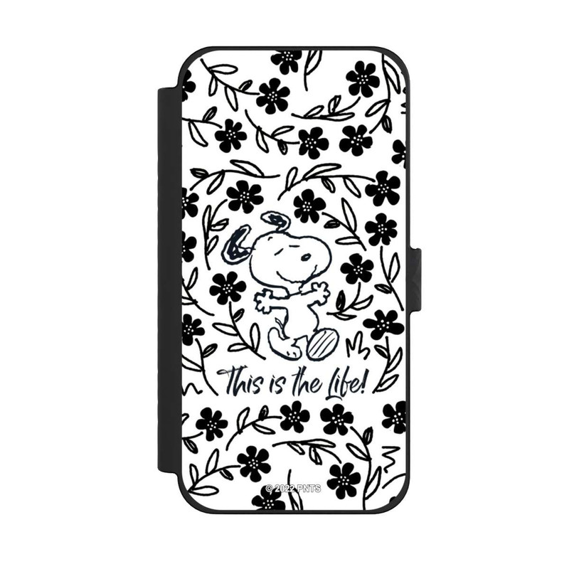 iPhone 15 Pro Max NIVOflip Snoopy schwarz und weiß This Is The Life