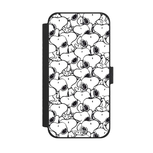 Apple iPhone 15 Pro Max NIVOflip Snoopy Muster Schwarz und Weiß