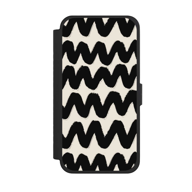 iPhone 15 Pro Max NIVOflip Vagues Noires Pattern