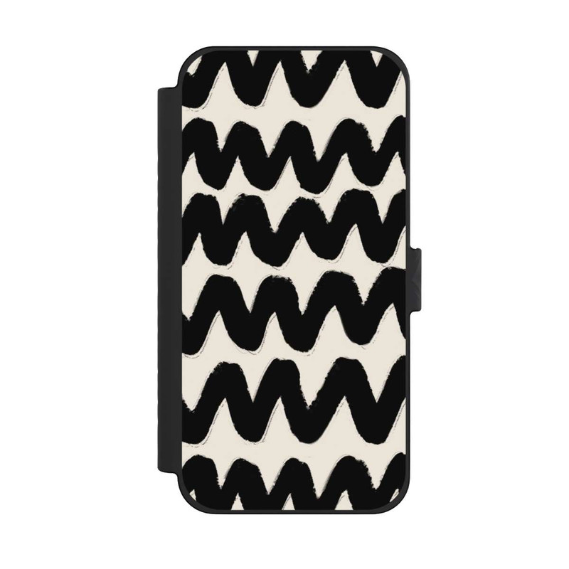 iPhone 15 Pro Max NIVOflip Vagues Noires Pattern