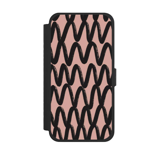 Apple iPhone 15 Pro Max NIVOflip Zig Zag Noir