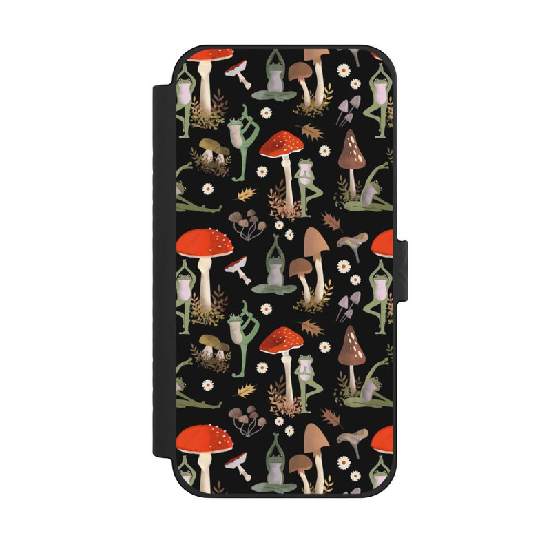 iPhone 15 Pro Max NIVOflip Yoga-Frösche mit Pilzen