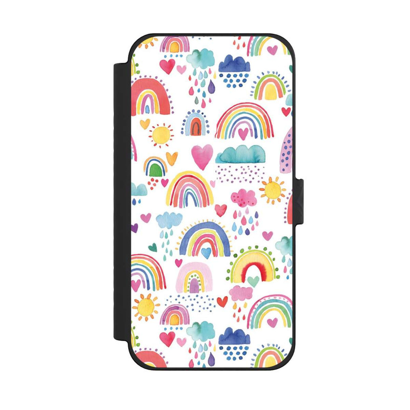 iPhone 15 Pro Max NIVOflip Lovely Rainbows Multi Red