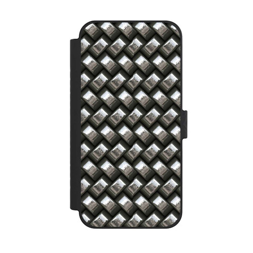 Apple iPhone 15 Pro Max NIVOflip Glamour Silver Metal