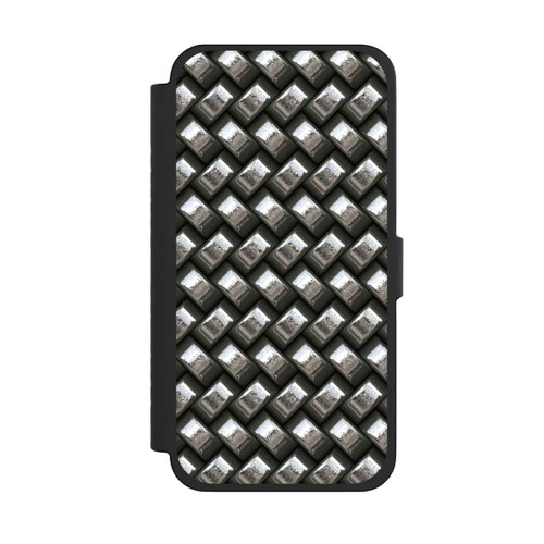 Apple iPhone 15 Pro Max NIVOflip Glamour Silver Metal