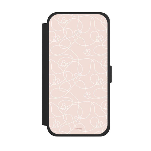 Apple iPhone 15 Pro Max NIVOflip Micky Line Art Muster Rosa
