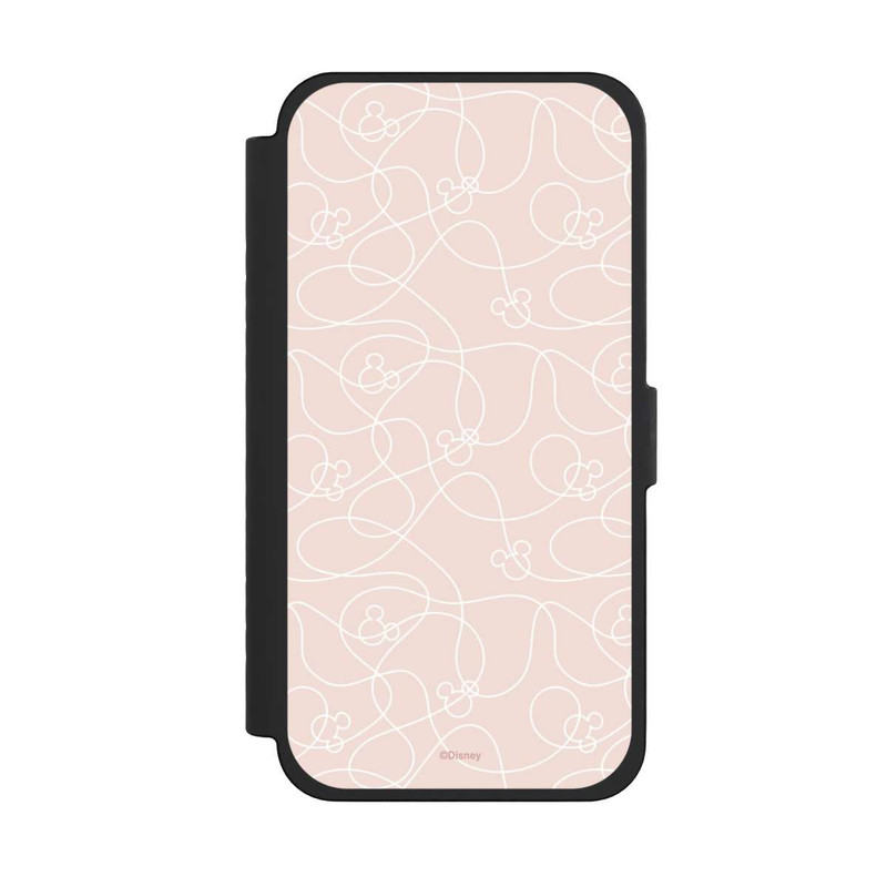 iPhone 15 Pro Max NIVOflip Micky Line Art Muster Rosa