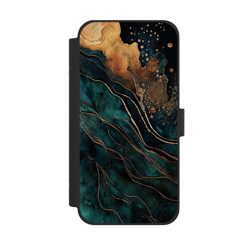 Apple iPhone 15 Pro Max NIVOflip Gold und Grün