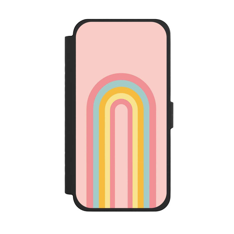 iPhone 15 Pro Max NIVOflip Rosa Pastell Regenbogen lang
