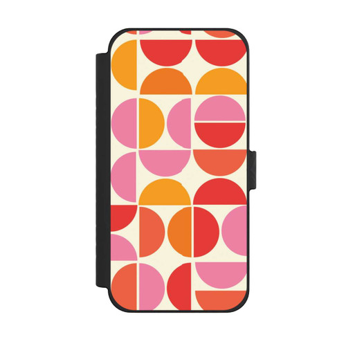 Apple iPhone 15 Pro Max NIVOflip Retro Trend Muster Orange