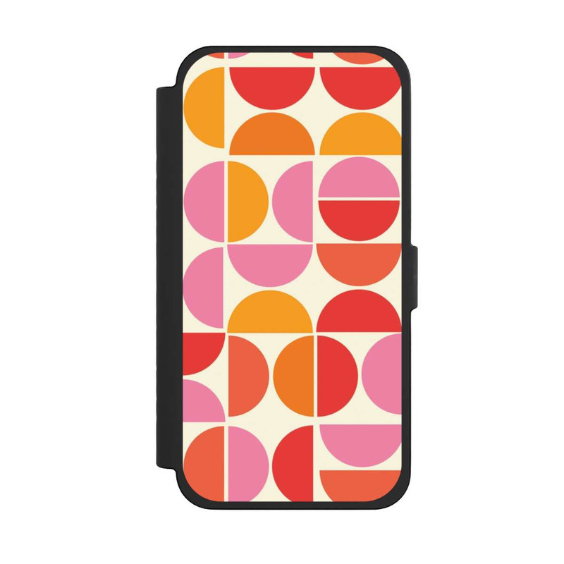 iPhone 15 Pro Max NIVOflip Motif Tendance Rétro Orange