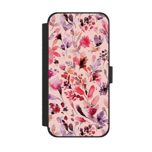 Apple iPhone 15 Pro Max NIVOflip Künstlerische Blumen Viva Magenta