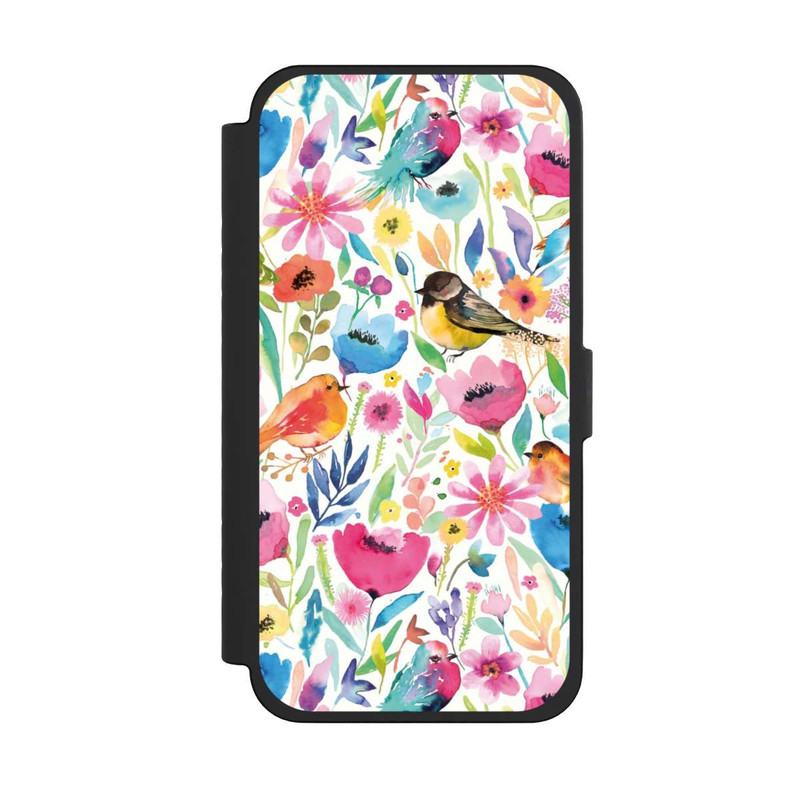 iPhone 15 Pro Max NIVOflip Wunderliche Vögel und Blumen