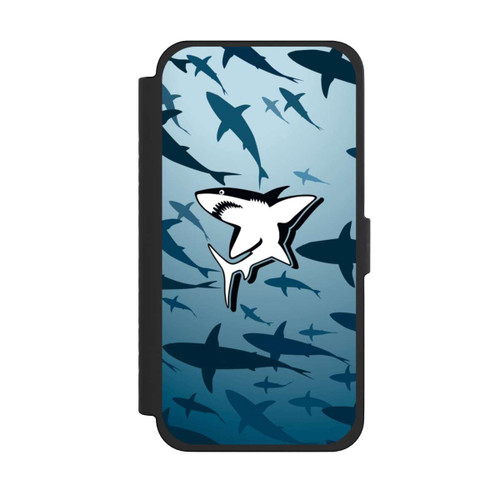 Apple iPhone 15 Pro Max NIVOflip Haie Muster Blau