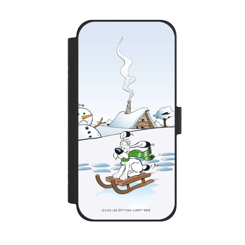 iPhone 15 Pro Max NIVOflip Idéfix fait du traîneau