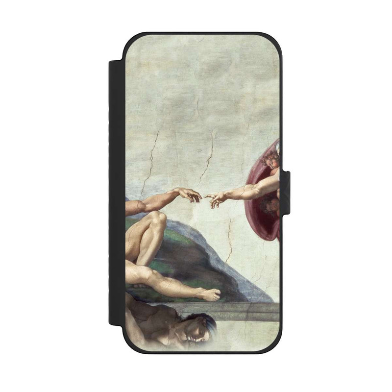 iPhone 15 Pro Max NIVOflip La Création d'Adam-Michel-Ange (Buonarroti)
