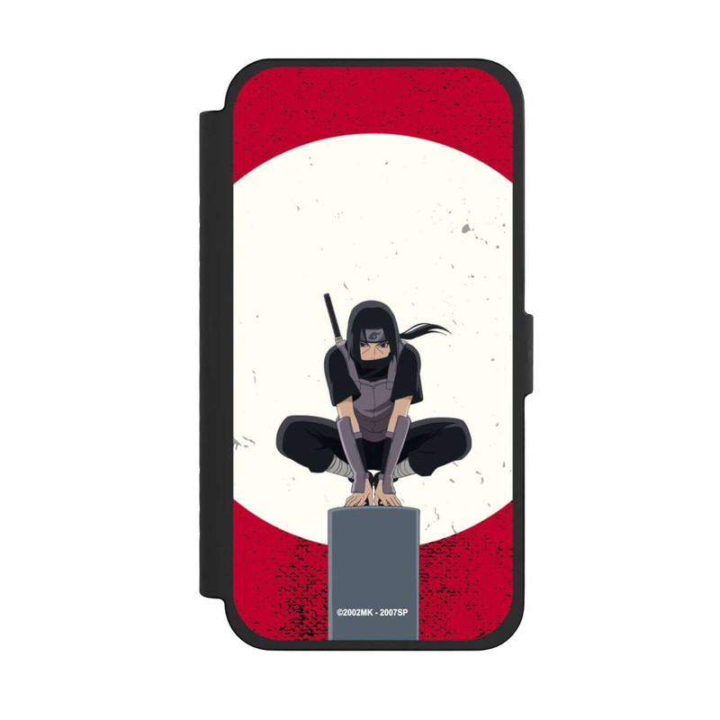 iPhone 15 Pro Max NIVOflip Itachi Uchiha Symbol Roter Hintergrund