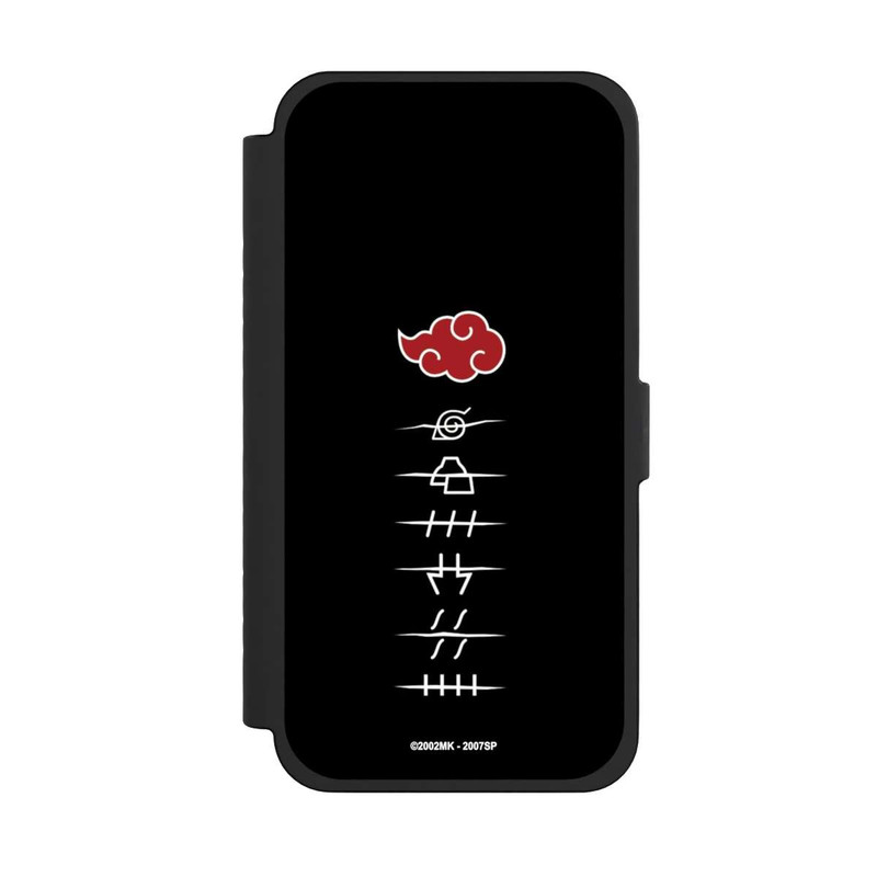 iPhone 15 Pro Max NIVOflip Akatsuki Mitgliedssymbole Schwarz