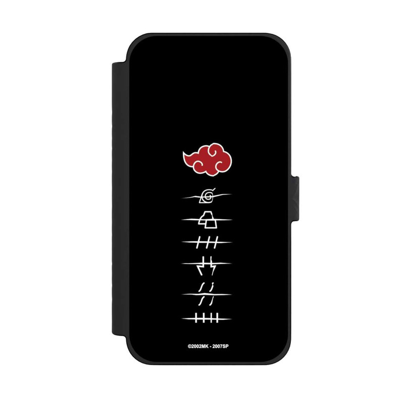 iPhone 15 Pro Max NIVOflip Symboles des membres de l'Akatsuki noirs