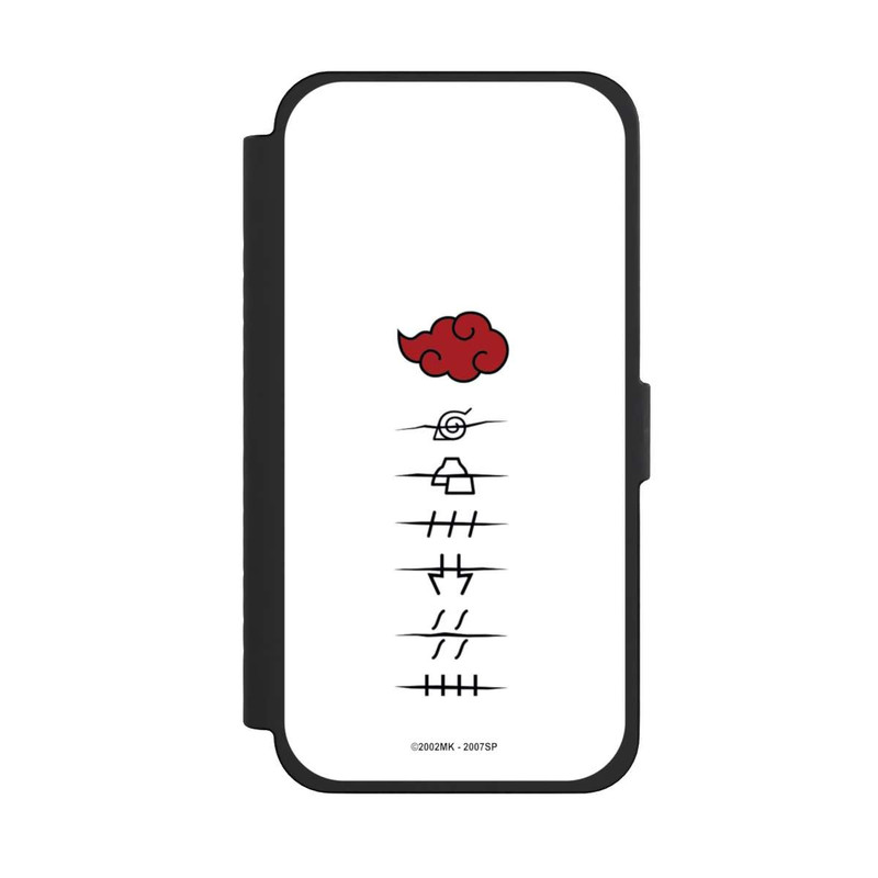 iPhone 15 Pro Max NIVOflip Akatsuki Mitgliedersymbole Weiß