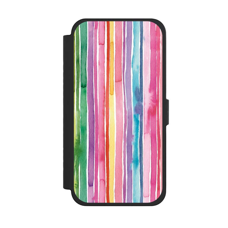 iPhone 15 Pro Max NIVOflip Camouflage Rayures arc-en-ciel