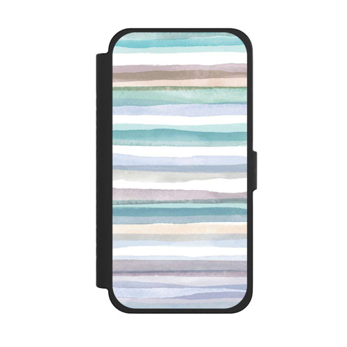Apple iPhone 15 Pro Max NIVOflip Pastellfarbene Streifen Blau