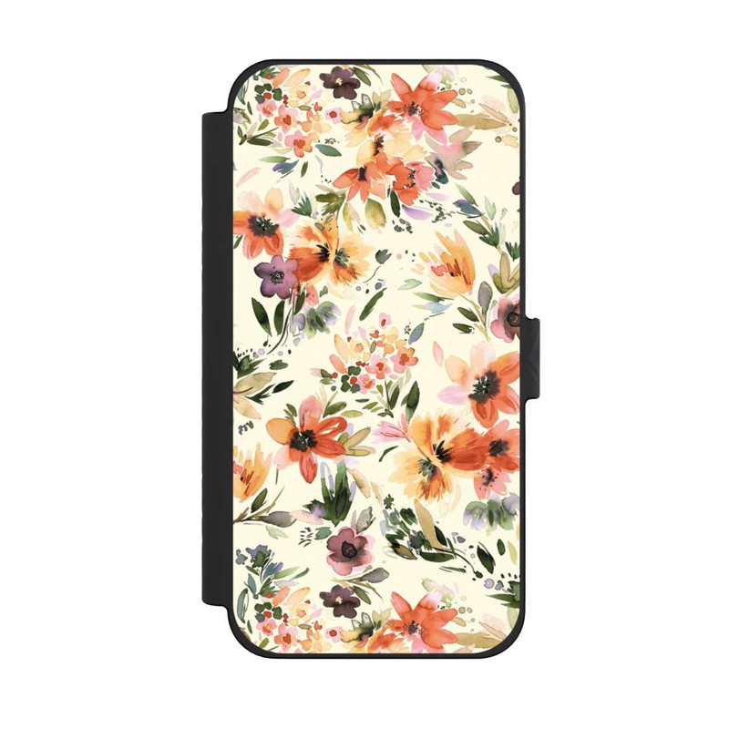 iPhone 15 Pro Max NIVOflip Fleurs artistiques d'été Ivoire