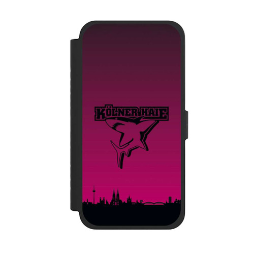 Apple iPhone 15 Pro Max NIVOflip Kölner Haie Skyline Pink