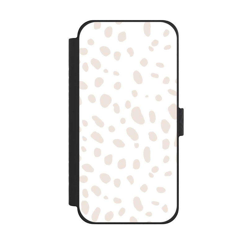 iPhone 15 Pro Max NIVOflip Motif Tigre Beige Blanc