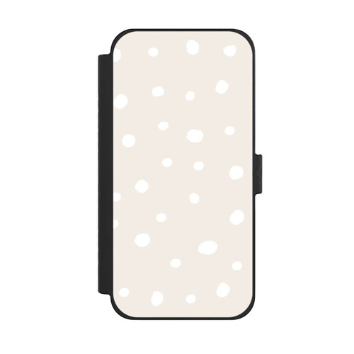 Apple iPhone 15 Pro Max NIVOflip Punktmuster Braun Weiß