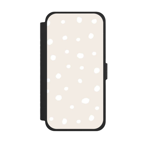 Apple iPhone 15 Pro Max NIVOflip Punktmuster Braun Weiß