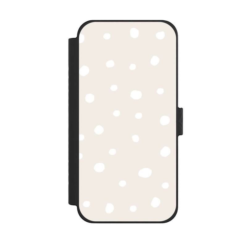 iPhone 15 Pro Max NIVOflip Punktmuster Braun Weiß