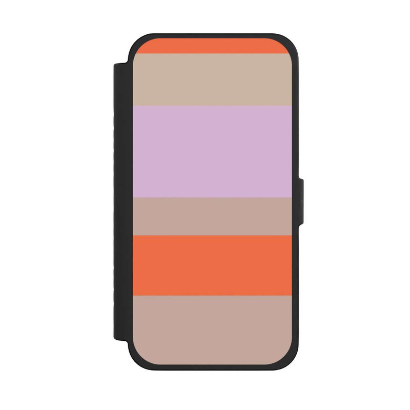 iPhone 15 Pro Max NIVOflip Moca Lila Orange Stripes