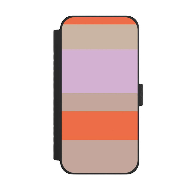 iPhone 15 Pro Max NIVOflip Moca Lila Orange Stripes