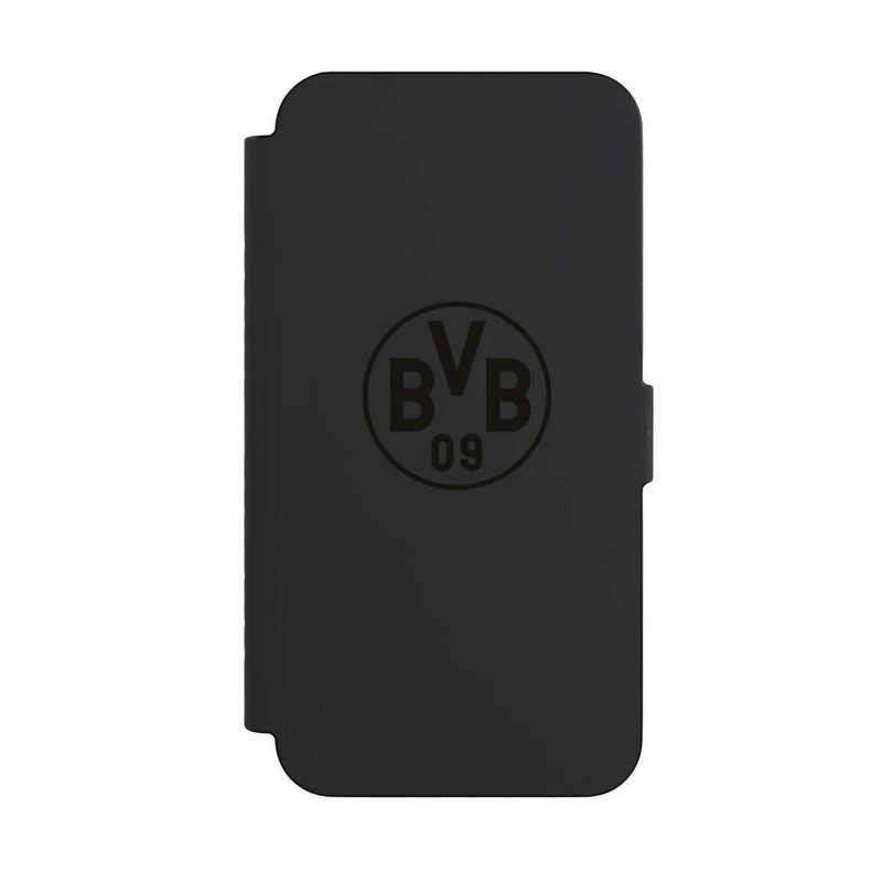 iPhone 15 Pro Max NIVOflip BVB Logo Schwarz Transparent