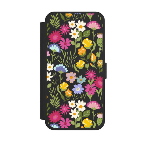 Apple iPhone 15 Pro Max NIVOflip Bunte Sommerblumen Transparent