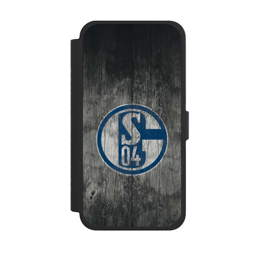 Apple iPhone 15 Pro Max NIVOflip Schalke 04 Holz Look