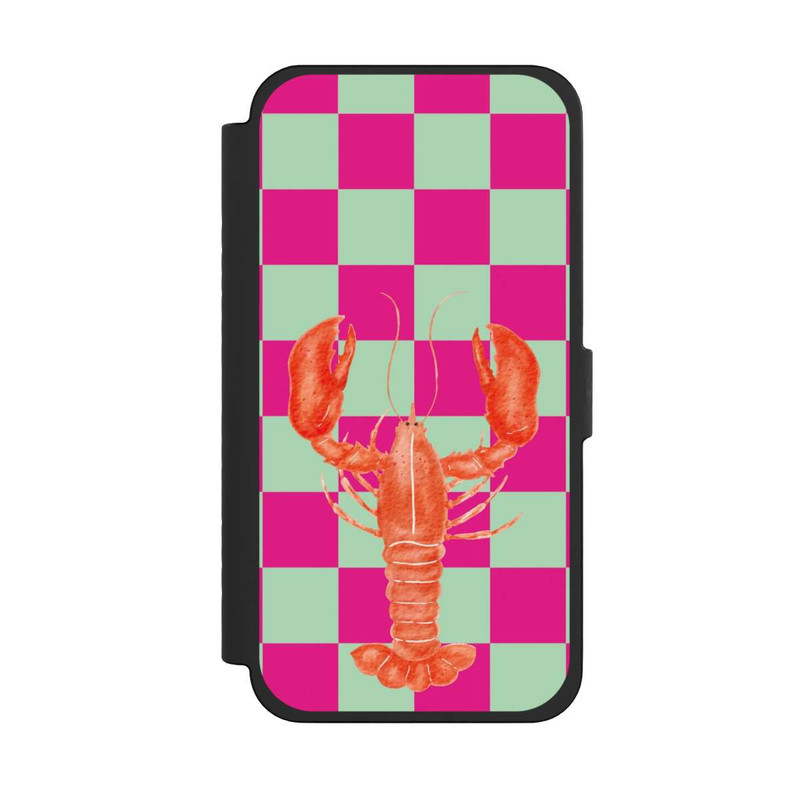 iPhone 15 Pro Max NIVOflip Pink Checkers Lobster