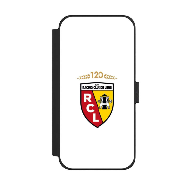 iPhone 15 Pro Max NIVOflip 120 Jahre Jubiläums Logo weiß