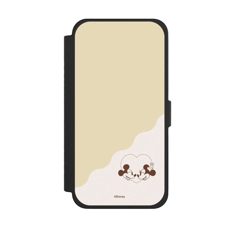 iPhone 15 Pro Max NIVOflip Mickey and Minnie Love Heart Beige