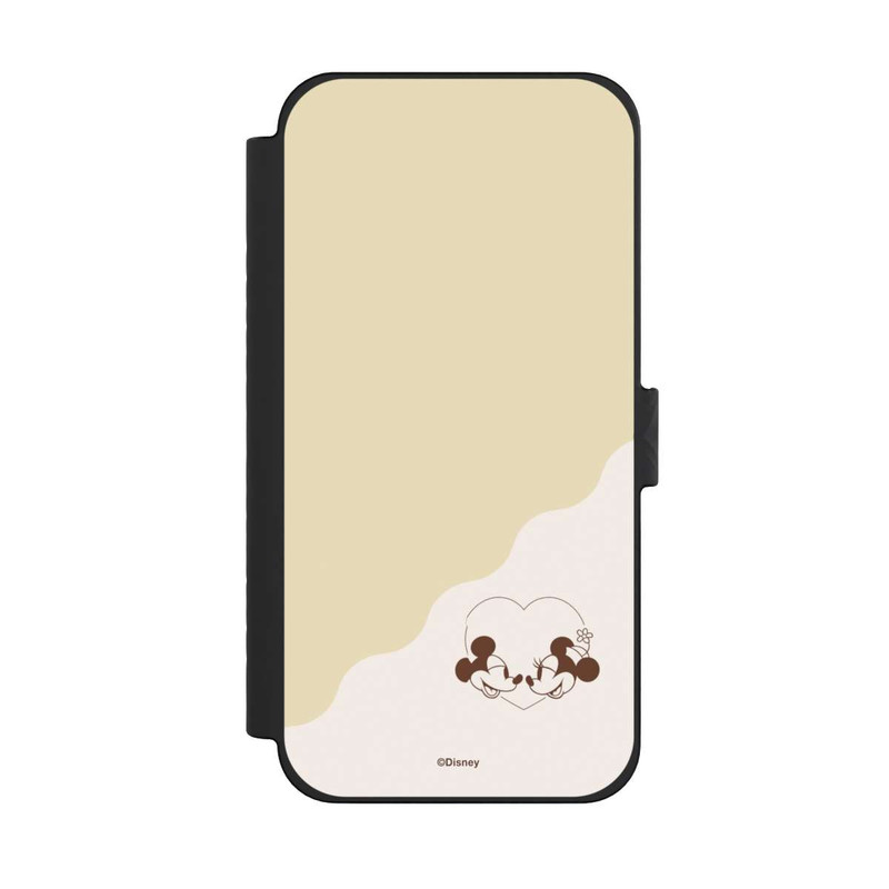 iPhone 15 Pro Max NIVOflip Mickey and Minnie Love Heart Beige