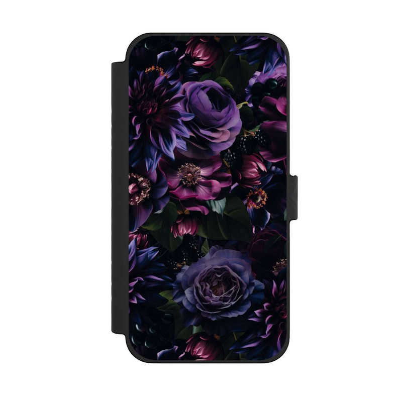 iPhone 15 Pro Max NIVOflip Dunkle Lila Blüten 