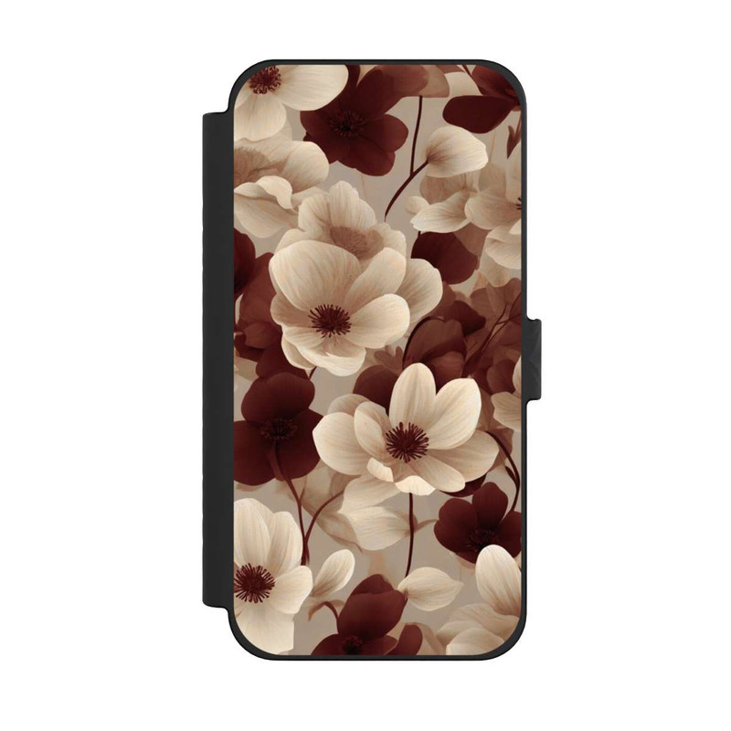iPhone 15 Pro Max NIVOflip Naturfarbenes Blumenmuster mit KI