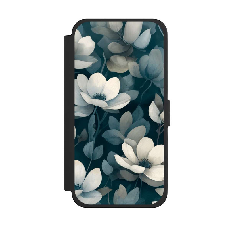 iPhone 15 Pro Max NIVOflip Negative Flower Petrol White with AI