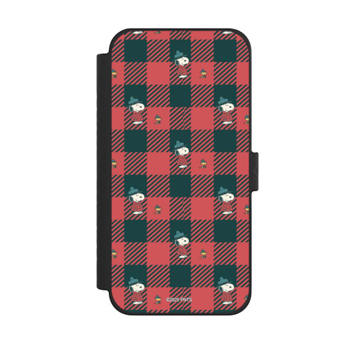 Apple iPhone 15 Pro Max NIVOflip Peanuts Rot Schottenmuster