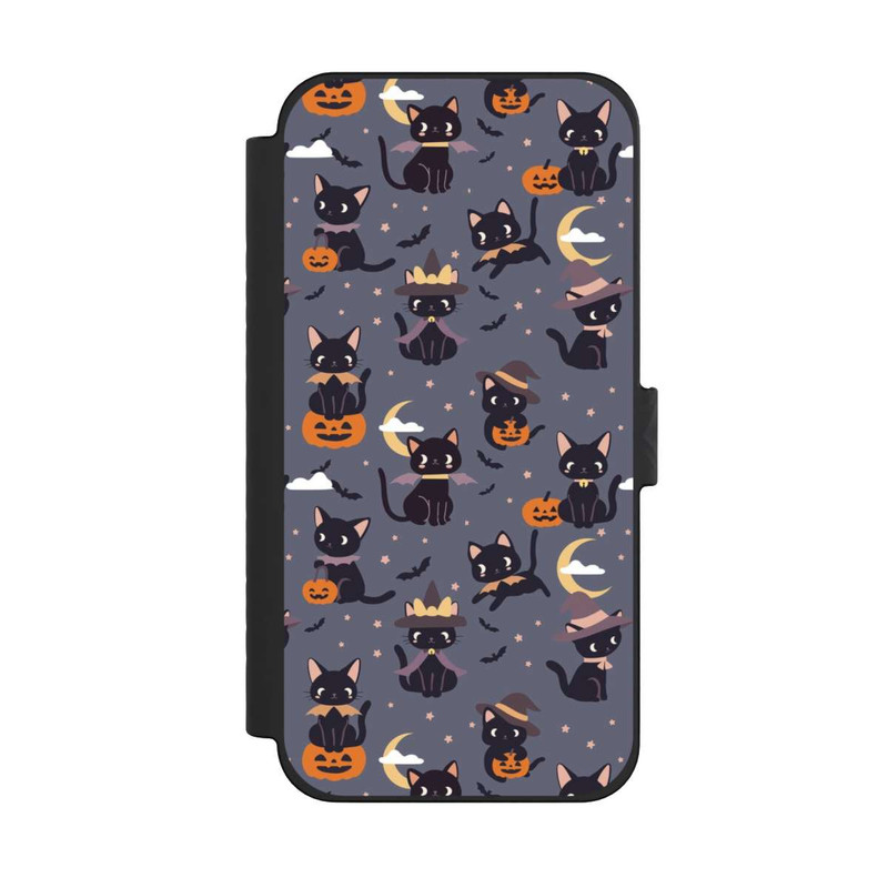 iPhone 15 Pro Max NIVOflip Cute Halloween Witch Cats and Pumpkins