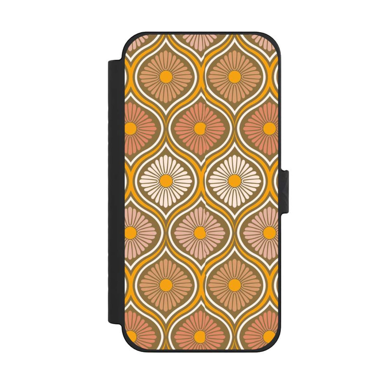 iPhone 15 Pro Max NIVOflip Groovy 70s Retro Mid-Century Daisy Flowers