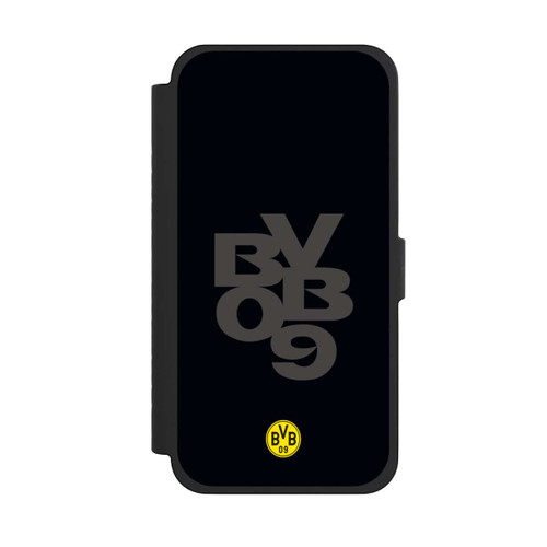 Apple iPhone 15 Pro Max NIVOflip BVB09 Grau Schwarz