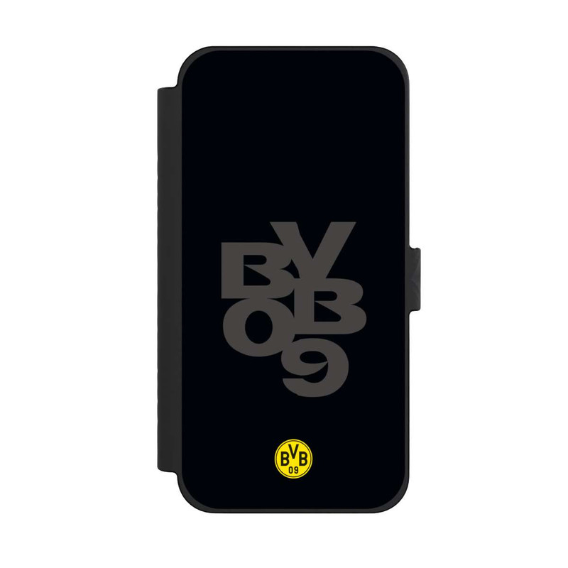 iPhone 15 Pro Max NIVOflip BVB09 Grau Schwarz